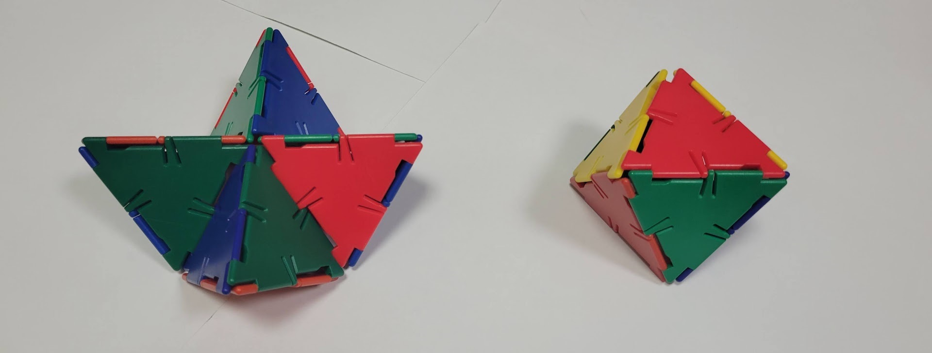 A concave polyhedron and a convex polyhedron